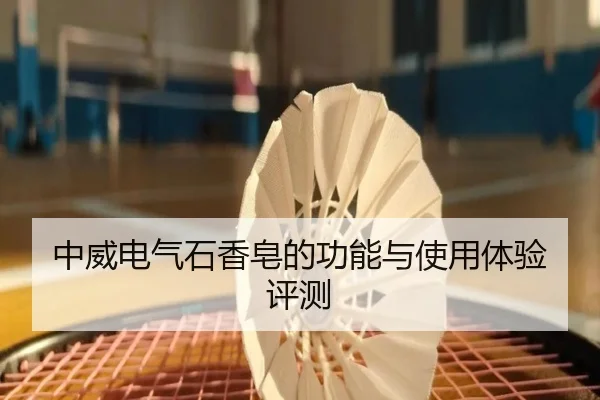 中威电气石香皂的功能与使用体验评测